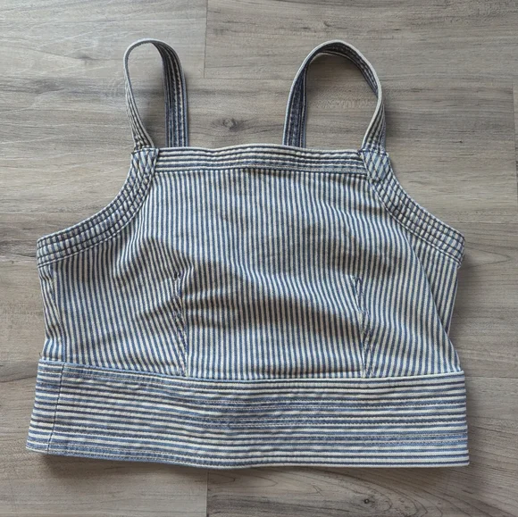 💙 Pilcro Striped Denim Top - Picture 2 of 7